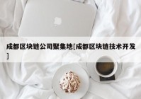 成都区块链公司聚集地[成都区块链技术开发]